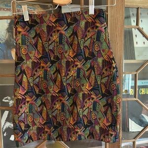 Express Tricot Multicolor Patterned Skirt